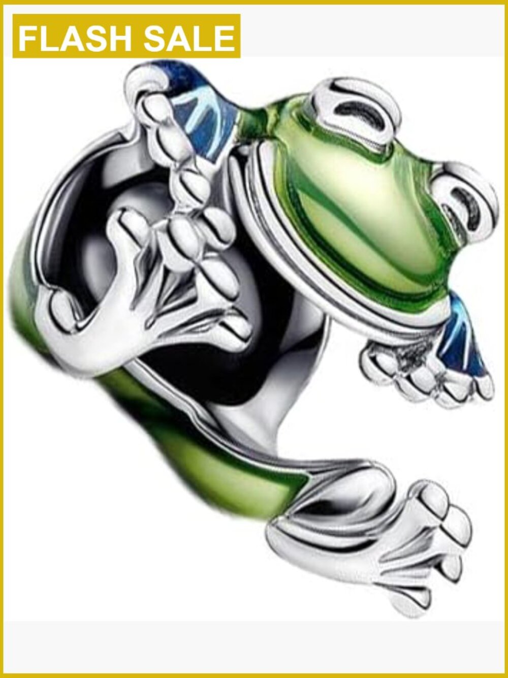 925 Sterling Silver Climbing Frog Charm DIY Bracelet Necklace